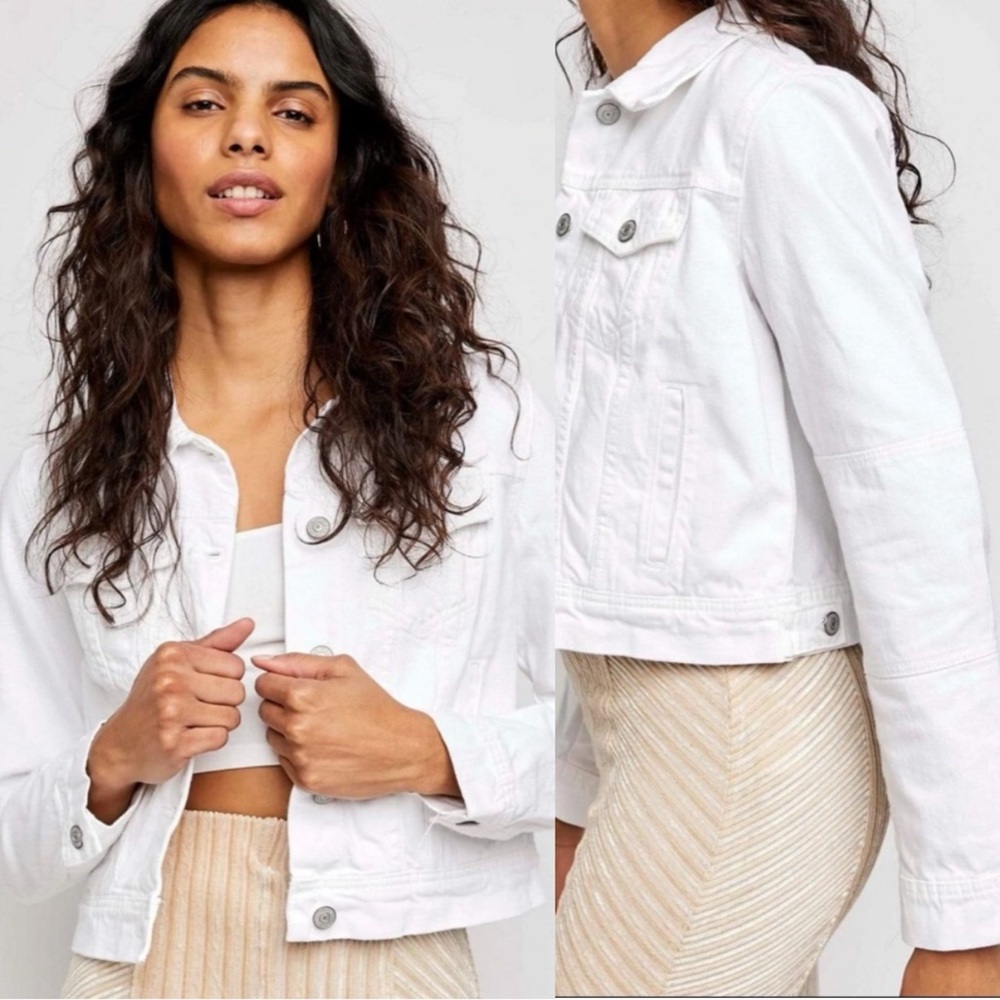 FREE PEOPLE denim jean jacket size small